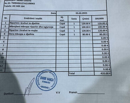 Серый Шкода Октавия, объемом двигателя 1.99 л и пробегом 303 тыс. км за 9500 $, фото 36 на Automoto.ua