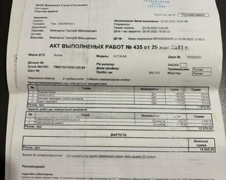 Серый Шкода Октавия, объемом двигателя 1.9 л и пробегом 382 тыс. км за 5200 $, фото 26 на Automoto.ua