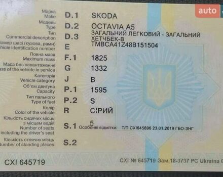 Серый Шкода Октавия, объемом двигателя 1.6 л и пробегом 335 тыс. км за 4850 $, фото 88 на Automoto.ua