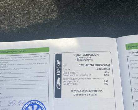 Серый Шкода Октавия, объемом двигателя 1.4 л и пробегом 95 тыс. км за 16700 $, фото 17 на Automoto.ua