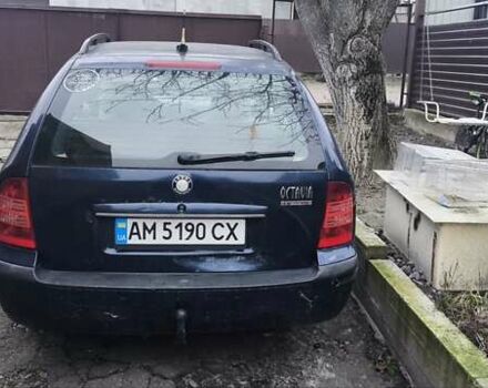 Синий Шкода Октавия, объемом двигателя 1.9 л и пробегом 475 тыс. км за 4350 $, фото 4 на Automoto.ua