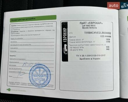 Синій Шкода Октавія, об'ємом двигуна 1.4 л та пробігом 137 тис. км за 15472 $, фото 19 на Automoto.ua