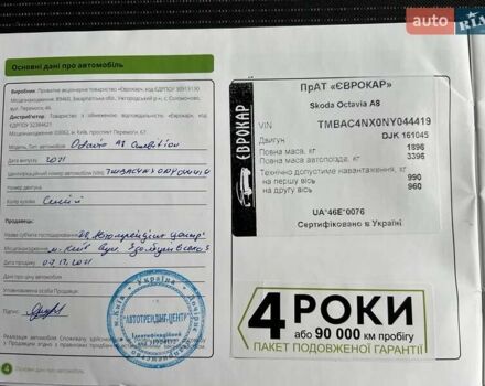 Синій Шкода Октавія, об'ємом двигуна 1.4 л та пробігом 93 тис. км за 19328 $, фото 22 на Automoto.ua