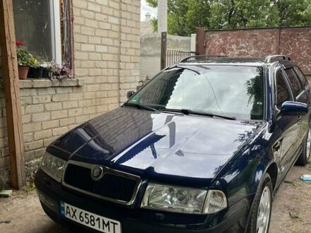 Синий Шкода Октавия, объемом двигателя 2 л и пробегом 374 тыс. км за 4500 $, фото 1 на Automoto.ua