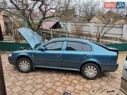 Синий Шкода Октавия, объемом двигателя 1.98 л и пробегом 230 тыс. км за 1500 $, фото 1 на Automoto.ua