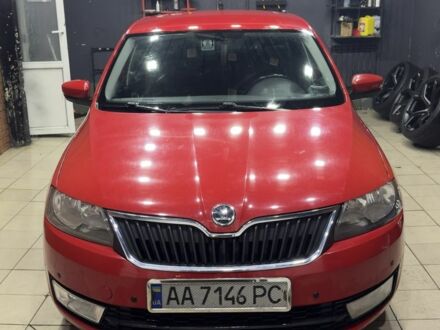 Красный Шкода Рапид, объемом двигателя 1.2 л и пробегом 124 тыс. км за 6000 $, фото 1 на Automoto.ua