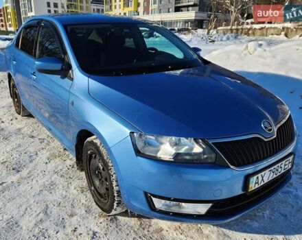 Синий Шкода Рапид, объемом двигателя 1.2 л и пробегом 119 тыс. км за 8400 $, фото 1 на Automoto.ua