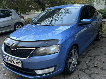 Синий Шкода Рапид, объемом двигателя 1.6 л и пробегом 220 тыс. км за 7500 $, фото 1 на Automoto.ua