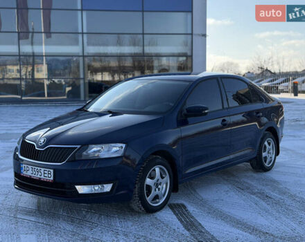 Синий Шкода Рапид, объемом двигателя 1.6 л и пробегом 93 тыс. км за 12350 $, фото 1 на Automoto.ua