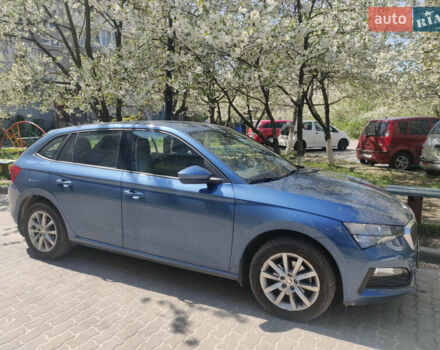 Синий Шкода Scala, объемом двигателя 1.6 л и пробегом 125 тыс. км за 12900 $, фото 1 на Automoto.ua