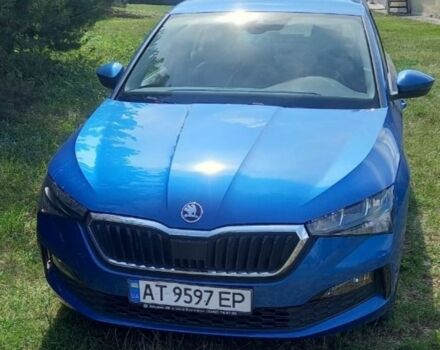 Синий Шкода Scala, объемом двигателя 1.5 л и пробегом 10 тыс. км за 17400 $, фото 1 на Automoto.ua