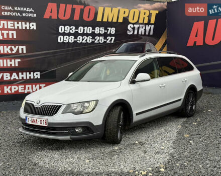 Белый Шкода Суперб, объемом двигателя 2 л и пробегом 160 тыс. км за 15500 $, фото 1 на Automoto.ua