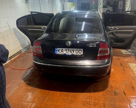 Чорний Шкода Суперб, об'ємом двигуна 2 л та пробігом 221 тис. км за 7700 $, фото 2 на Automoto.ua