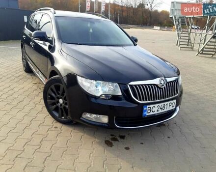 Черный Шкода Суперб, объемом двигателя 2 л и пробегом 325 тыс. км за 9900 $, фото 1 на Automoto.ua