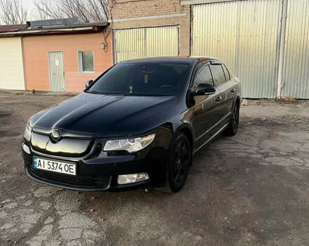Черный Шкода Суперб, объемом двигателя 1.97 л и пробегом 267 тыс. км за 10500 $, фото 1 на Automoto.ua