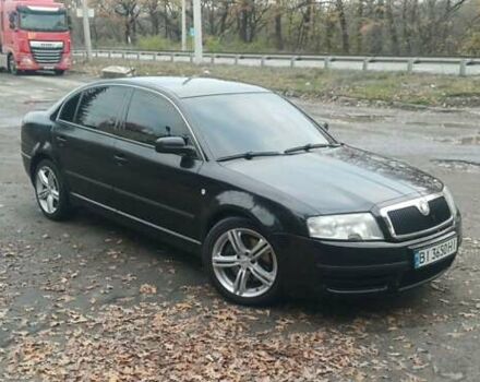 Черный Шкода Суперб, объемом двигателя 2.5 л и пробегом 332 тыс. км за 5200 $, фото 1 на Automoto.ua
