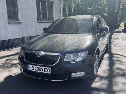 Черный Шкода Суперб, объемом двигателя 1.97 л и пробегом 208 тыс. км за 10000 $, фото 1 на Automoto.ua
