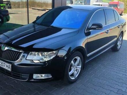 Черный Шкода Суперб, объемом двигателя 2 л и пробегом 255 тыс. км за 9700 $, фото 1 на Automoto.ua