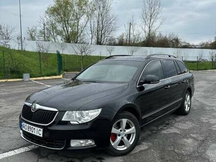 Чорний Шкода Суперб, об'ємом двигуна 2 л та пробігом 315 тис. км за 9599 $, фото 1 на Automoto.ua