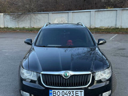 Черный Шкода Суперб, объемом двигателя 1.8 л и пробегом 215 тыс. км за 7500 $, фото 1 на Automoto.ua