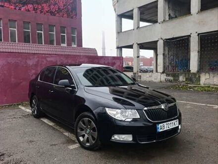Черный Шкода Суперб, объемом двигателя 1.8 л и пробегом 216 тыс. км за 6999 $, фото 1 на Automoto.ua