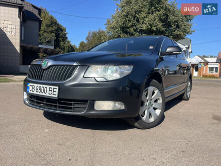 Черный Шкода Суперб, объемом двигателя 1.8 л и пробегом 220 тыс. км за 8200 $, фото 1 на Automoto.ua