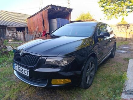 Черный Шкода Суперб, объемом двигателя 1.8 л и пробегом 198 тыс. км за 9200 $, фото 1 на Automoto.ua