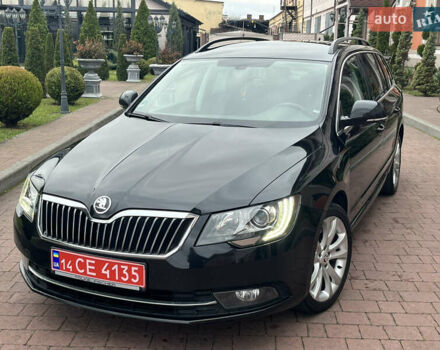 Черный Шкода Суперб, объемом двигателя 2 л и пробегом 259 тыс. км за 12990 $, фото 1 на Automoto.ua