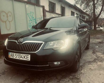 Чорний Шкода Суперб, об'ємом двигуна 2 л та пробігом 316 тис. км за 12300 $, фото 1 на Automoto.ua