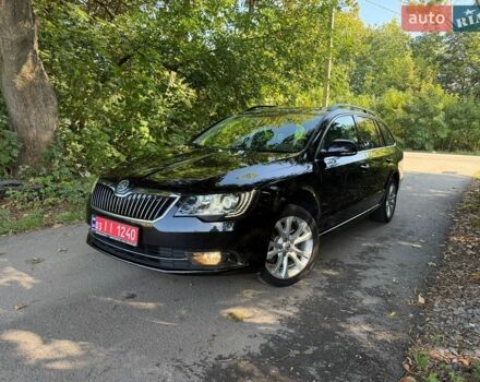 Черный Шкода Суперб, объемом двигателя 2 л и пробегом 219 тыс. км за 14999 $, фото 1 на Automoto.ua