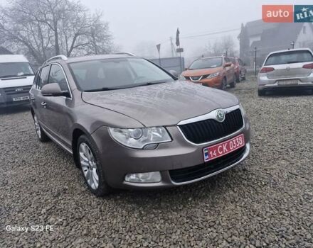 Коричневый Шкода Суперб, объемом двигателя 2 л и пробегом 204 тыс. км за 13499 $, фото 4 на Automoto.ua