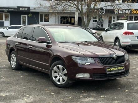 Красный Шкода Суперб, объемом двигателя 1.8 л и пробегом 210 тыс. км за 7500 $, фото 1 на Automoto.ua