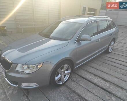 Серый Шкода Суперб, объемом двигателя 1.98 л и пробегом 195 тыс. км за 9700 $, фото 1 на Automoto.ua