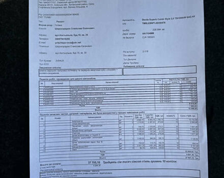 Сірий Шкода Суперб, об'ємом двигуна 2 л та пробігом 239 тис. км за 18700 $, фото 20 на Automoto.ua