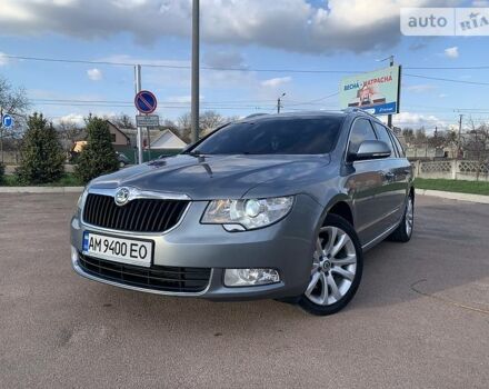 Сірий Шкода Суперб, об'ємом двигуна 2 л та пробігом 219 тис. км за 11800 $, фото 1 на Automoto.ua