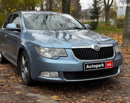 Синий Шкода Суперб, объемом двигателя 2 л и пробегом 345 тыс. км за 8640 $, фото 4 на Automoto.ua