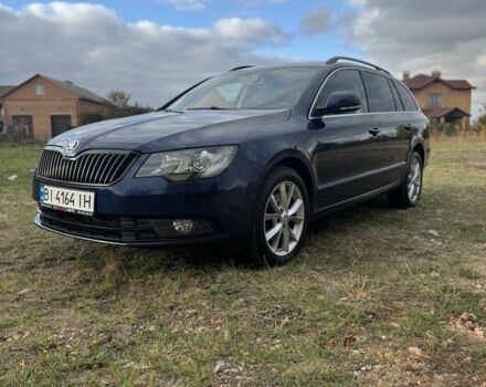 Синий Шкода Суперб, объемом двигателя 2 л и пробегом 228 тыс. км за 10100 $, фото 1 на Automoto.ua
