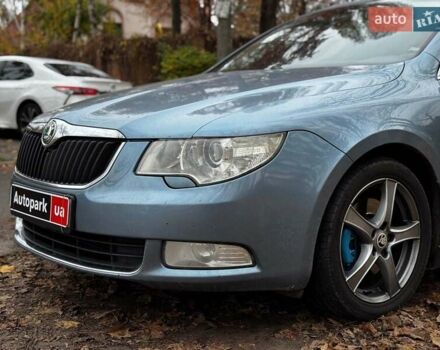 Синий Шкода Суперб, объемом двигателя 2 л и пробегом 345 тыс. км за 8640 $, фото 7 на Automoto.ua