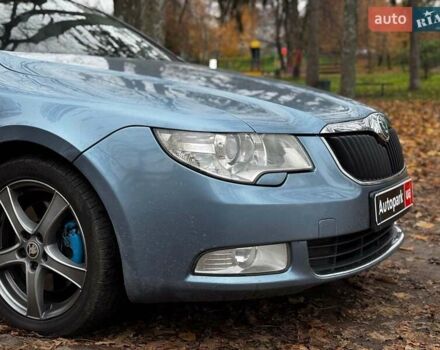 Синий Шкода Суперб, объемом двигателя 2 л и пробегом 345 тыс. км за 8640 $, фото 6 на Automoto.ua