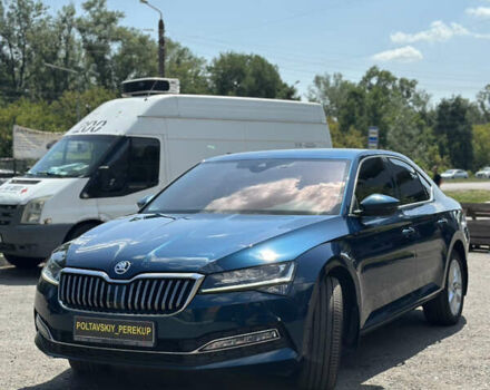 Синий Шкода Суперб, объемом двигателя 1.98 л и пробегом 103 тыс. км за 23000 $, фото 1 на Automoto.ua