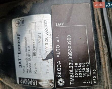 Зеленый Шкода Суперб, объемом двигателя 1.78 л и пробегом 340 тыс. км за 7800 $, фото 17 на Automoto.ua