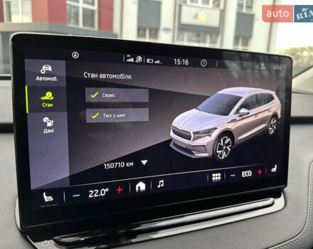 Чорний Шкода Enyaq iV, об'ємом двигуна 0 л та пробігом 150 тис. км за 24700 $, фото 17 на Automoto.ua