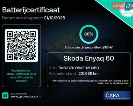 Черный Шкода Enyaq iV, объемом двигателя 0 л и пробегом 231 тыс. км за 18250 $, фото 31 на Automoto.ua