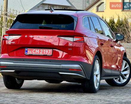 Красный Шкода Enyaq iV, объемом двигателя 0 л и пробегом 35 тыс. км за 23995 $, фото 32 на Automoto.ua