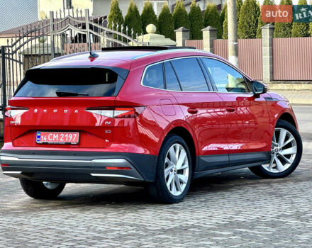 Красный Шкода Enyaq iV, объемом двигателя 0 л и пробегом 35 тыс. км за 23995 $, фото 36 на Automoto.ua