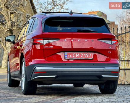 Красный Шкода Enyaq iV, объемом двигателя 0 л и пробегом 35 тыс. км за 23995 $, фото 25 на Automoto.ua