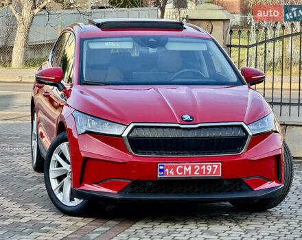 Красный Шкода Enyaq iV, объемом двигателя 0 л и пробегом 35 тыс. км за 23995 $, фото 15 на Automoto.ua