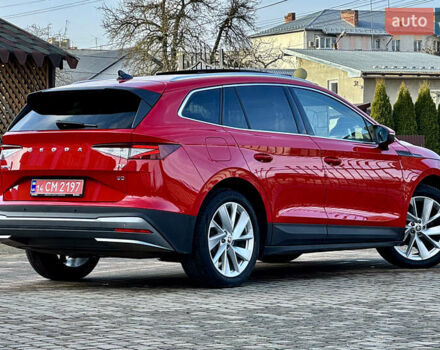 Красный Шкода Enyaq iV, объемом двигателя 0 л и пробегом 35 тыс. км за 23995 $, фото 33 на Automoto.ua