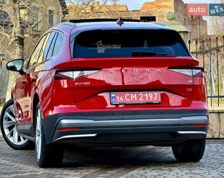 Красный Шкода Enyaq iV, объемом двигателя 0 л и пробегом 35 тыс. км за 23995 $, фото 158 на Automoto.ua