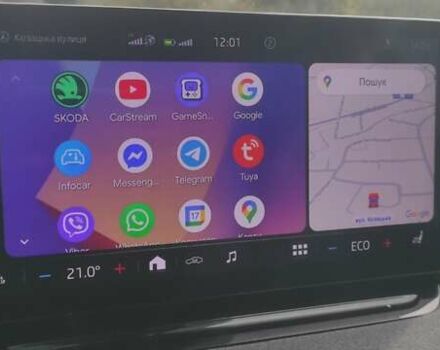 Серый Шкода Enyaq iV, объемом двигателя 0 л и пробегом 256 тыс. км за 20900 $, фото 35 на Automoto.ua